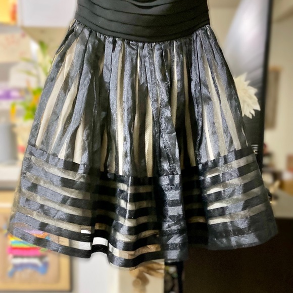 Betsy Johnson Stripe Organza Dress size 6. - Picture 8 of 9